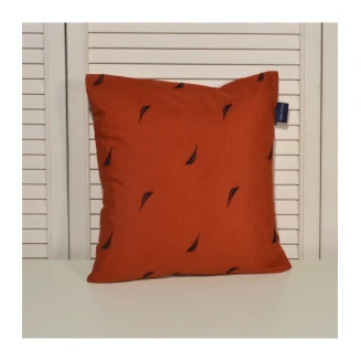 Μαξιλαροθήκη Διακοσμητική Λονέτα Κεντητή 40x40 Nautica Σχ. 224 Κεραμιδί-Μπλέ