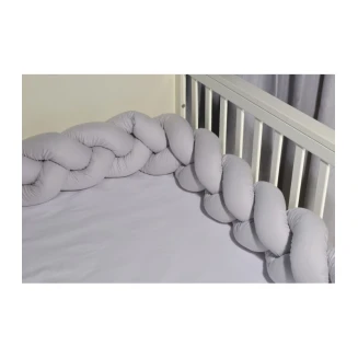 Πάντα Πλεξούδα Τριπλής πλέξης 20x200 Oliver Baby Σχ. 315 Γκρι