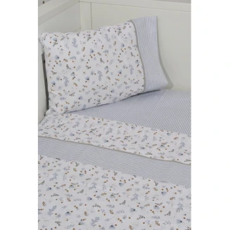 Σεντόνια Σετ  Κούνιας 3 Τεμαχίων 110x170 Oliver Baby Σχ. 401 Ραφ