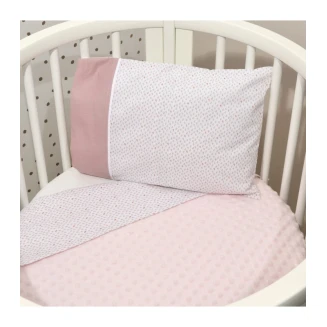 Κουβέρτα Κούνιας Διπλής Όψης 100x150 Oliver Baby Minky Σχ. 402 Σάπιο Μήλο