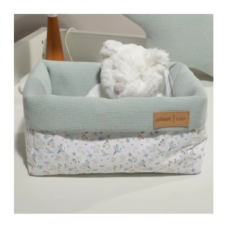 Καλάθι Αποθήκευσης Διπλής Όψης 25x15x13 Oliver Baby Σχ. 403 Μέντα