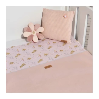 Κουβέρτα Πικέ Αγκαλίας Διπλής Όψης 75x95 Oliver Baby  Σχ. 412 Ροζ