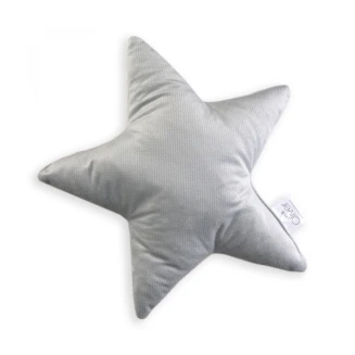 Μαξιλάρι Διακοσμητικό  Βελουτέ 37x37 Oliver Baby Αστέρι Γκρι