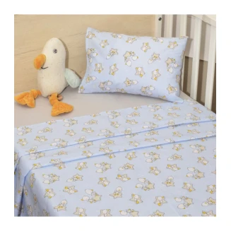 Σεντόνια Σετ  Κούνιας 3 Τεμαχίων 110x160 Oliver Baby Σχ. 211