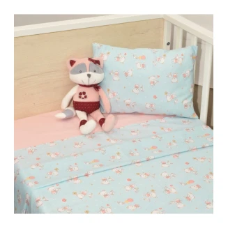 Σεντόνια Σετ  Κούνιας 3 Τεμαχίων 110x160 Oliver Baby Σχ. 212