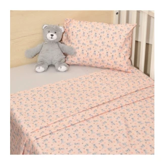 Σεντόνια Σετ  Κούνιας 3 Τεμαχίων 110x160 Oliver Baby Σχ. 215