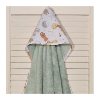 Κάπα Βρεφική 75x75 Oliver Baby Σχ. 413-1 Μέντα