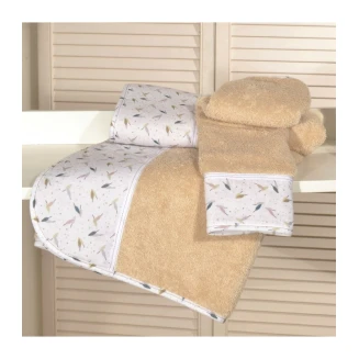 Πετσέτα Σετ  2 Τεμαχίων Oliver Baby Σχ. 404-1 Μπέζ