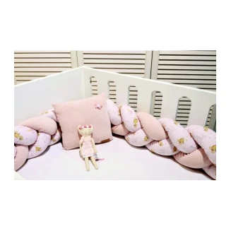 Πάντα Κούνιας Τριπλής πλέξης 20x200 Oliver Baby Σχ. 412 Ροζ