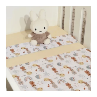 Σεντόνια Σετ Λίκνου 110x170 Oliver Baby Σχ. 410 Εκρού