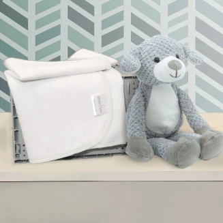 Σελτεδάκι Με Λευκό Ρέλι 40x60 Oliver Baby 300γρμ/τμ
