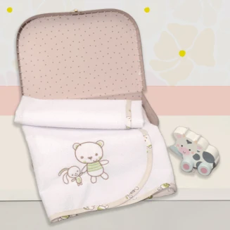 Σελτεδάκι Με Κέντημα 50x70 200 γρ/τμ Oliver Baby Design 213