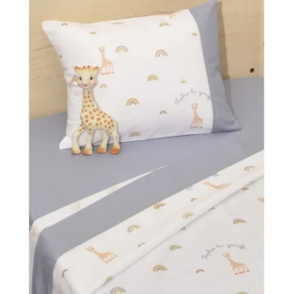 Σεντόνια Σετ Κούνιας Με Λάστιχο 70x140+15 Sophie La Girafe Σχ. 501