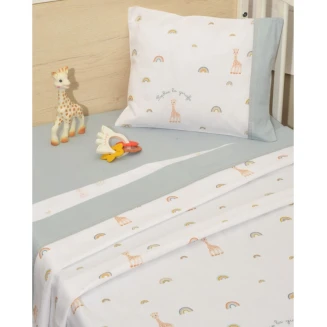 Σεντόνια Σετ Κούνιας Με Λάστιχο 70x140+15 Sophie La Girafe Σχ. 503