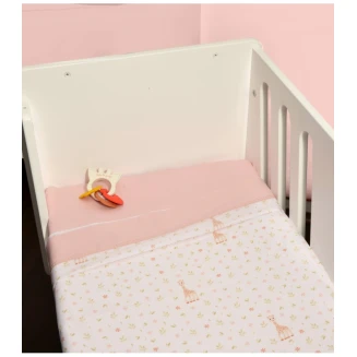 Σεντόνια Σετ Λίκνου 80x110 Sophie La Girafe Σχ. 502