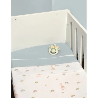 Σεντόνια Σετ Λίκνου 80x110 Sophie La Girafe Σχ. 503
