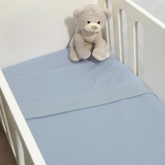 Σετ 2 Σεντόνια Λίκνου 75x110 Με Φάσα Πικέ Oliver Baby Des.451