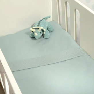 Σετ 2 Σεντόνια Λίκνου 75x110 Με Φάσα Πικέ Oliver Baby Des.453