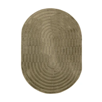 Χαλί Οβάλ Jazz 2972A Olive Royal Carpet - 133 X 190 Cm