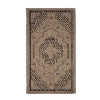 Πατάκι Καλοκαιρινό Ψάθα 80x150 Royal Carpet Avanos 9010 Black