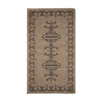 Πατάκι Καλοκαιρινό Ψάθα 80x150 Royal Carpet Avanos 9090 Black
