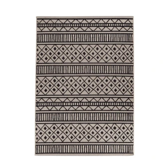 Χαλί Καλοκαιρινό Ψάθα 160x235 Royal Carpet Flox Black 3603W