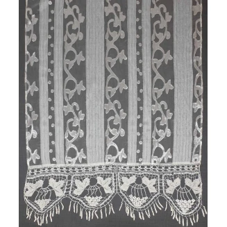 Κουρτίνα Με Τιράντα 160x160 Silk Fashion 014 Λευκό