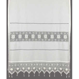 Κουρτίνα Με Τούνελ 140x260 Silk Fashion 018 Λευκό