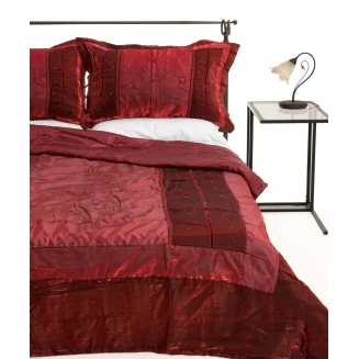 Κουβερλί Σετ Υπέρδιπλο 220x240 Silk Fashion 10507 Κόκκινο