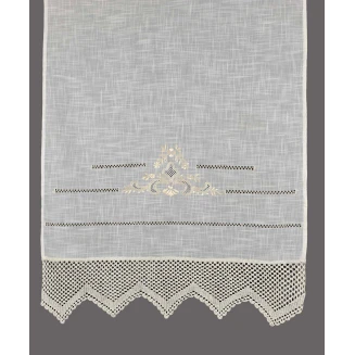 Κουρτίνα Με Τούνελ 140x260 Silk Fashion 1714 Λευκό