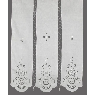 Κουρτίνα Με Τούνελ 140x260 Silk Fashion 177 Λευκή