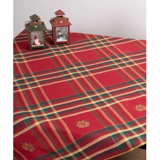 Τραπεζομάντηλο Χριστουγενιάτικο 180x180 Silk Fashion 3194