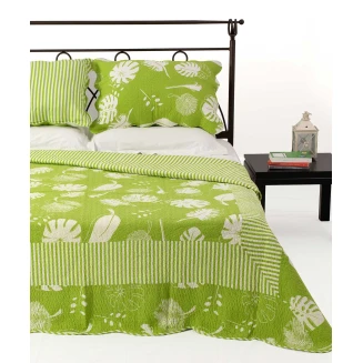 Κουβερλί Σετ Υπέρδιπλο 220x240 Silk Fashion 350 Λαχανί