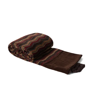 Ριχτάρι Τετραθέσιος 180x320 Silk Fashion 602 κύμα   Καφέ