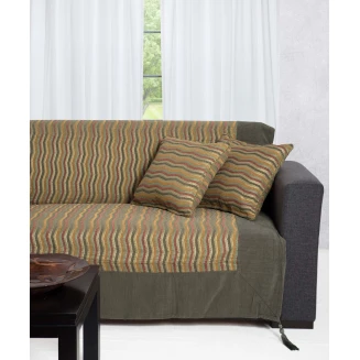Ριχτάρι Τετραθέσιος 180x320 Silk Fashion 602 κύμα   Πράσινο