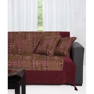 Ριχτάρι Πολυθρόνας 150x180 Silk Fashion 602 πυκνό   Μελιτζανί