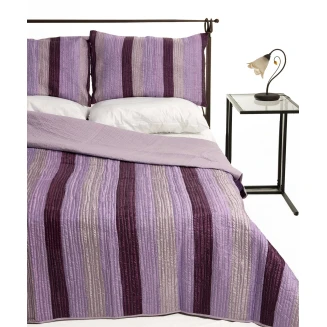 Κουβερλί Σετ Μονό 160x220 Silk Fashion 6329 Μώβ
