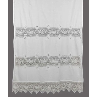 Κουρτίνα Με Τούνελ 40x80 Silk Fashion 674 Λευκό