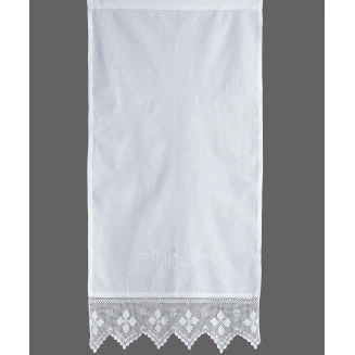 Κουρτίνα Με Τούνελ 50x200 Silk Fashion 6752 Λευκό