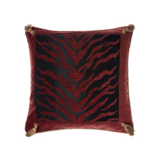 Μαξιλαροθήκη Διακοσμητική 45x45 Silk Fashion 306  Μαυροκόκκινο