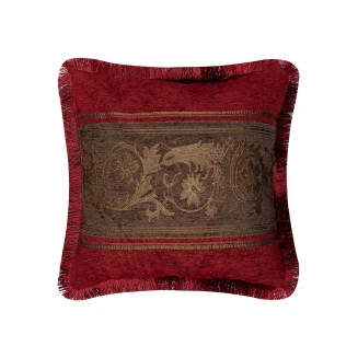 Μαξιλαροθήκη Διακοσμητική 45x45 Silk Fashion   1208 Μπορντώ/Λαδί