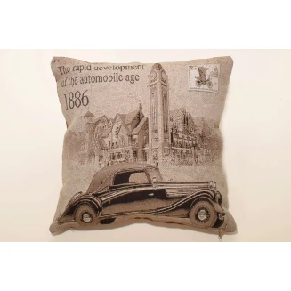 Μαξιλαροθήκη Διακοσμητική 45x45 Silk Fashion   Cars Brown