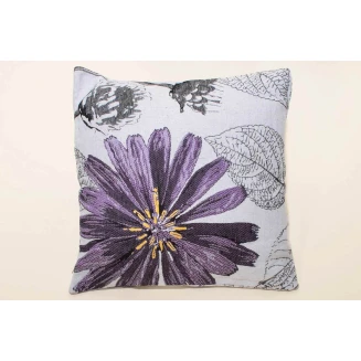 Μαξιλαροθήκη Διακοσμητική 45x45 Silk Fashion   Flower Purple