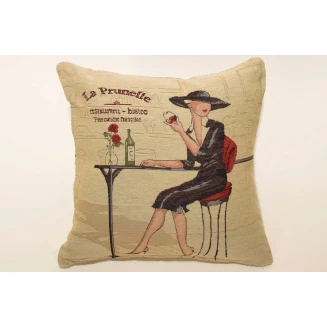 Μαξιλαροθήκη Διακοσμητική 45x45 Silk Fashion   Red Wine