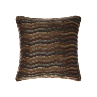 Μαξιλαροθήκη Διακοσμητική 45x45 Silk Fashion 602  Κύμα Λαδί