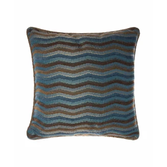 Μαξιλαροθήκη Διακοσμητική 45x45 Silk Fashion 602  Κύμα Μπλε