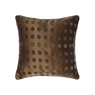 Μαξιλαροθήκη Διακοσμητική 45x45 Silk Fashion 602  Πουά Λαδί