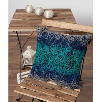 Μαξιλαροθήκη Διακοσμητική 45x45 Silk Fashion Mk12   Μπλε