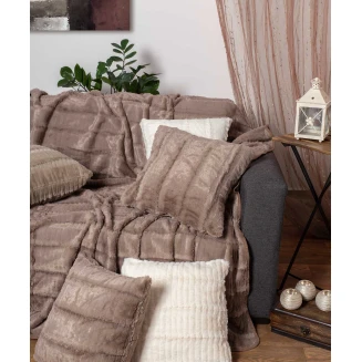 Μαξιλαροθήκη Διακοσμητική 65x65 Silk Fashion Stripe   Καφέ