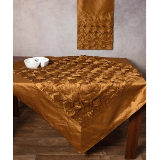 Τραπεζοκαρέ 140x140 Silk Fashion 1018 Μπρονζέ